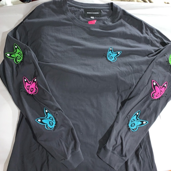 nwt BIANCA CHANDON 2XL black long sleeve tee - Picture 1 of 5